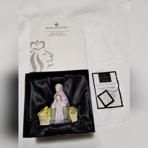 Royal Doulton Miniature Street Vendors Figurine Granny's Heritage